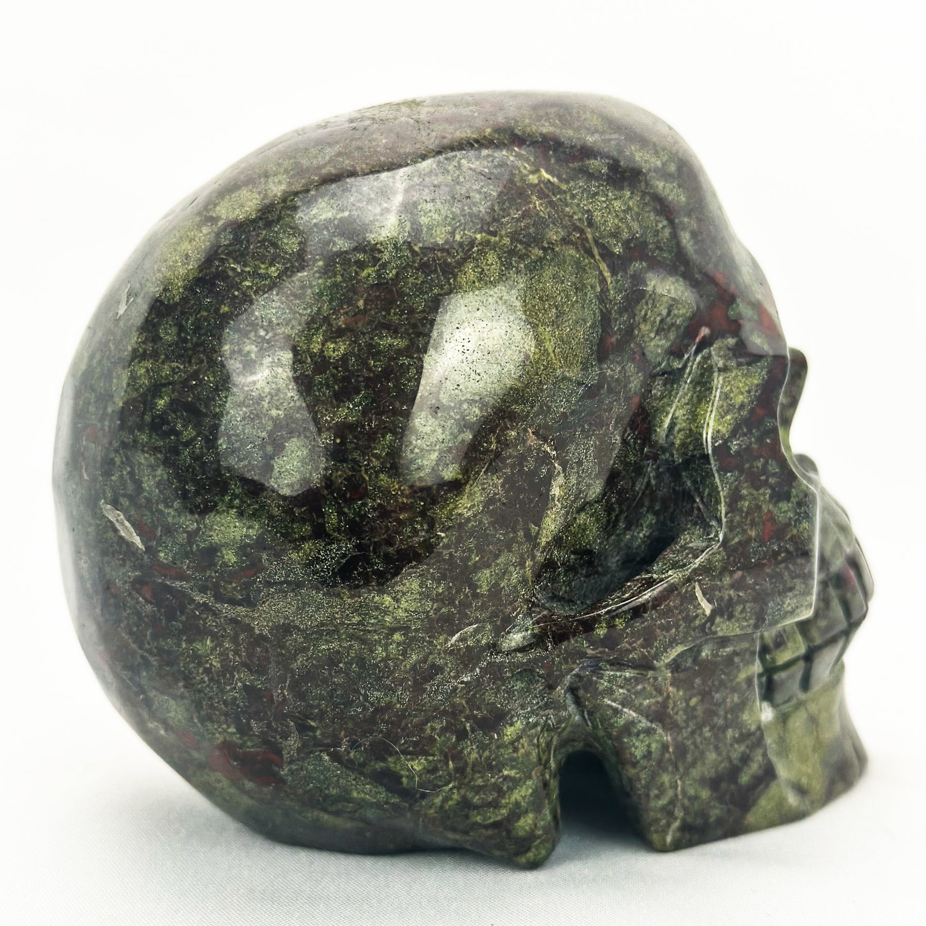 Dragon Bloodstone 4.25" Crystal Skull