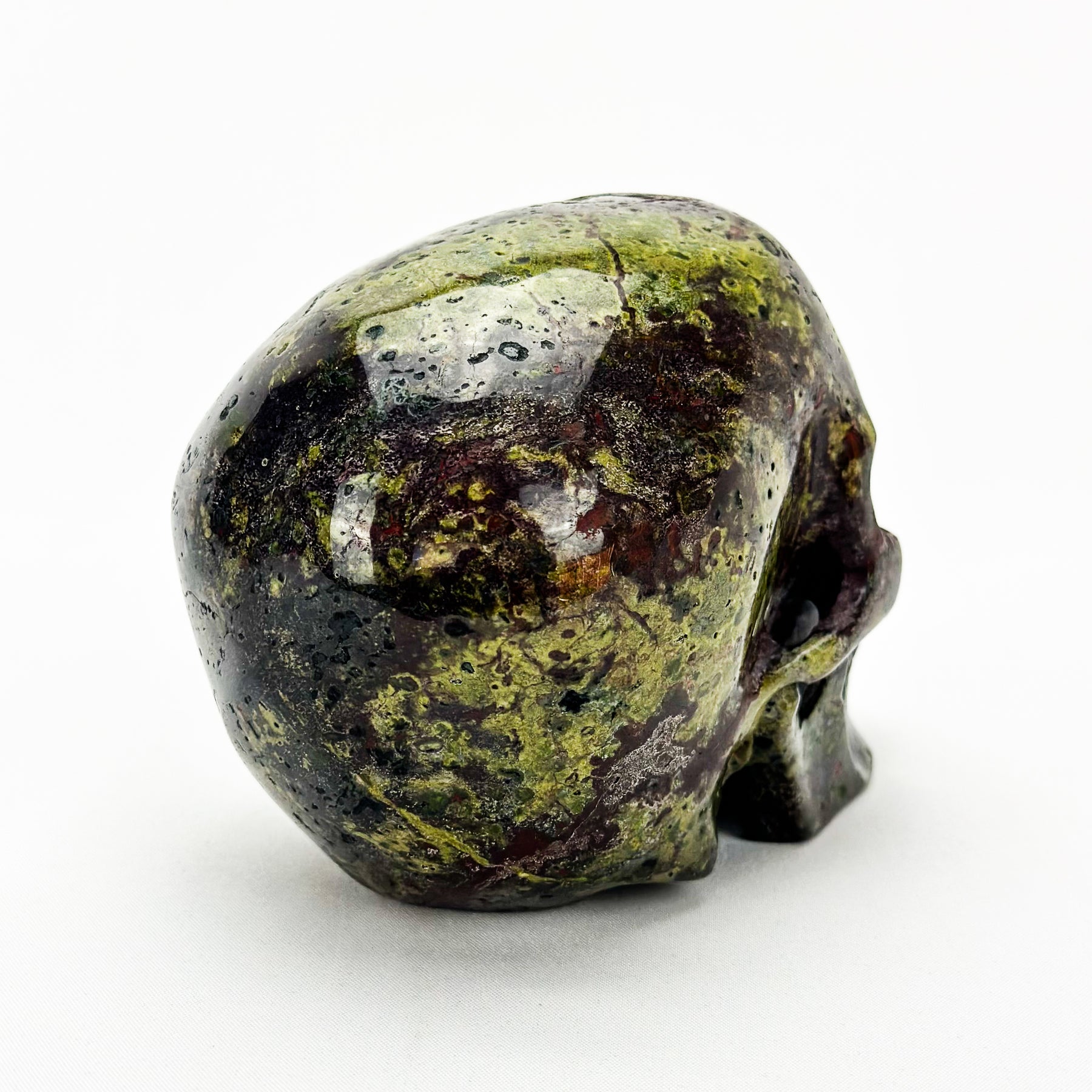 Dragon Bloodstone 4.75" Crystal Skull