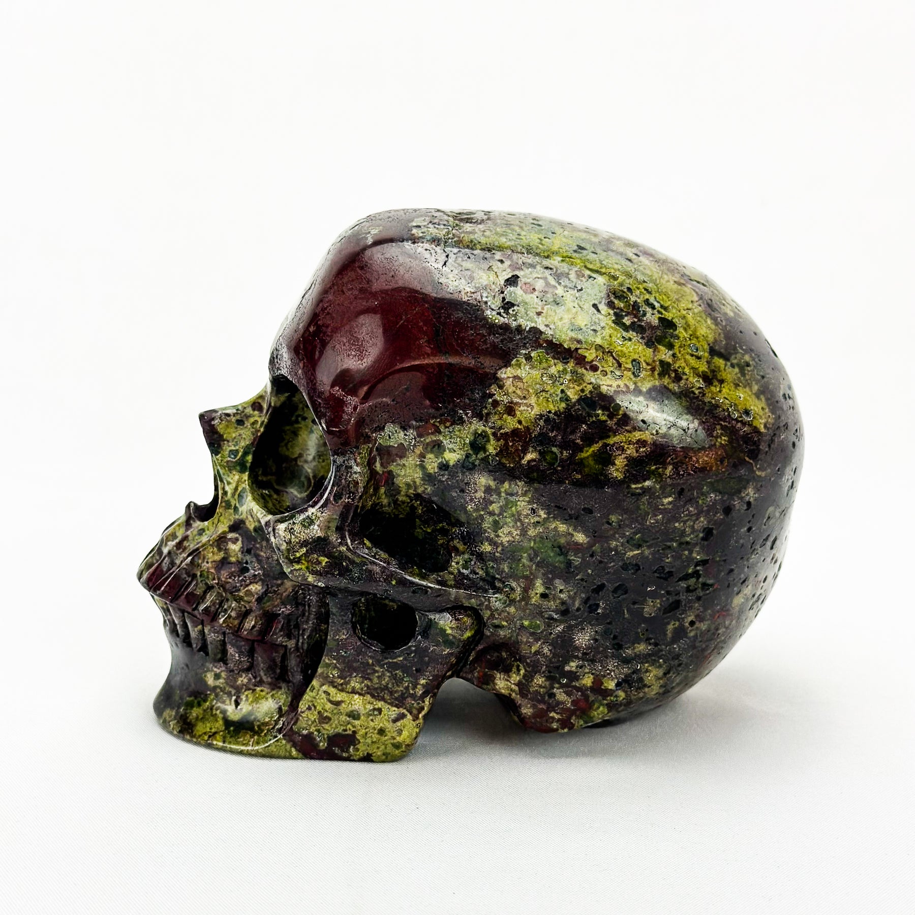 Dragon Bloodstone 4.75" Crystal Skull