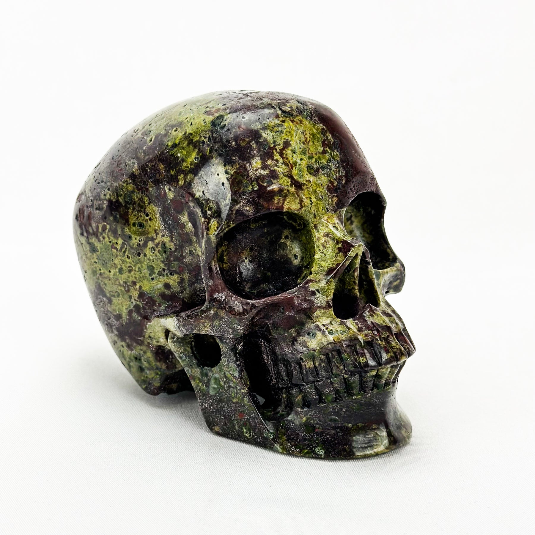 Dragon Bloodstone 4.75" Crystal Skull