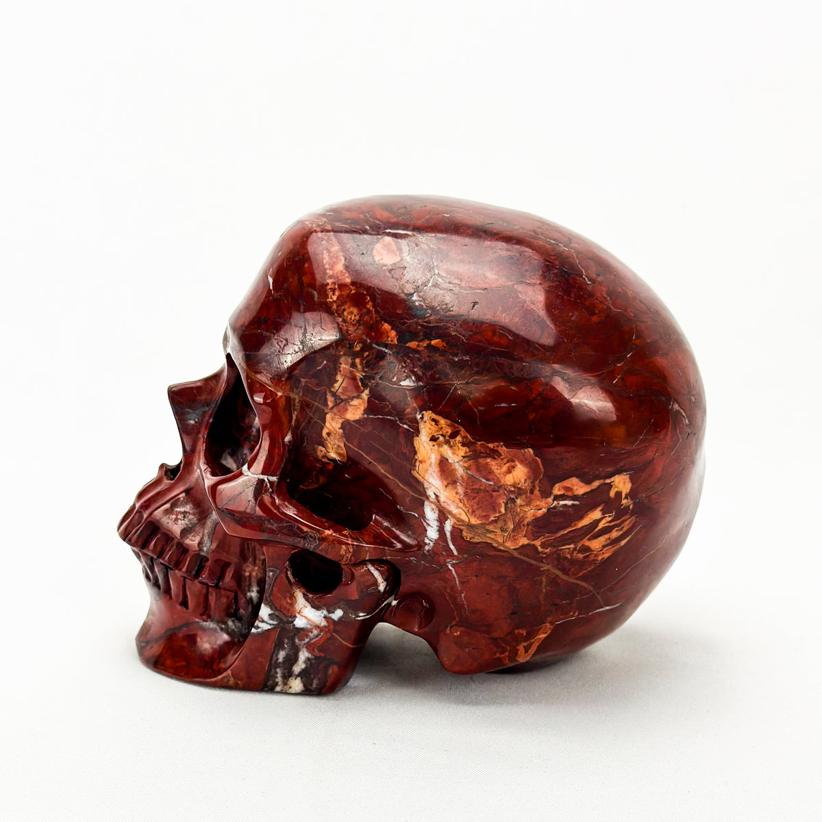 Red Jasper 4.75" Crystal Skull