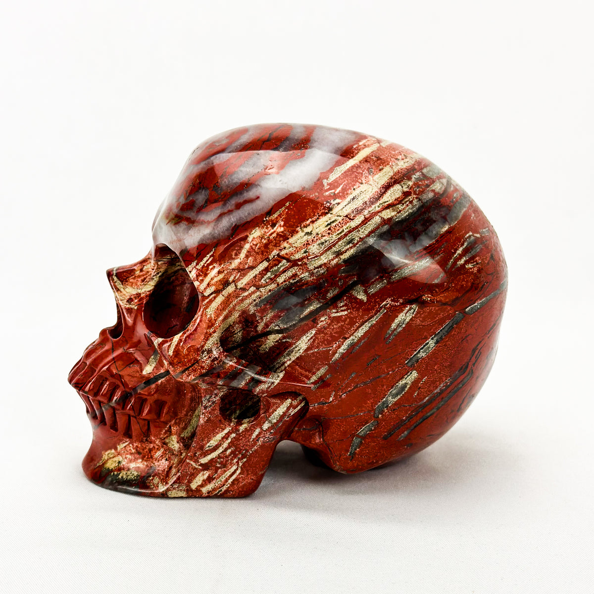 Red Jasper 4.75" Crystal Skull