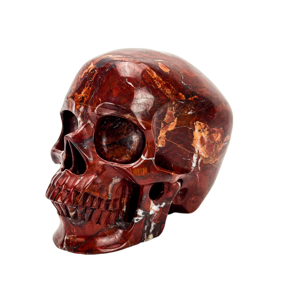 Red Jasper 4.75" Crystal Skull