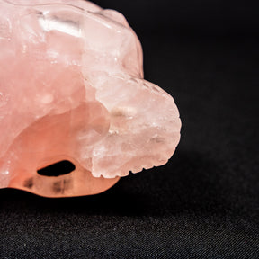 Smoky Quartz Jawless Crystal Skull - Large Hand Carved 4.75" Reiki Chakra Healing Crystal Skull Stones