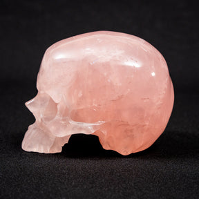 Smoky Quartz Jawless Crystal Skull - Large Hand Carved 4.75" Reiki Chakra Healing Crystal Skull Stones