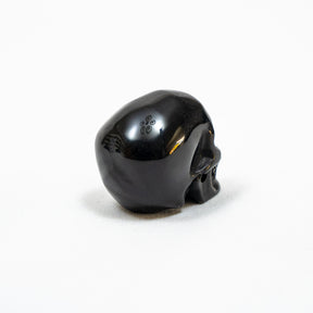 Black Obsidian Crystal Skull - Hand Carved 2" Volcanic Glass Skull