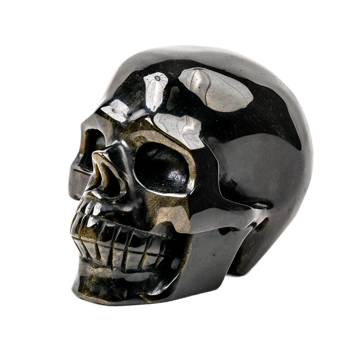 High Quality Gold Obsidian 4.5" Crystal Skull