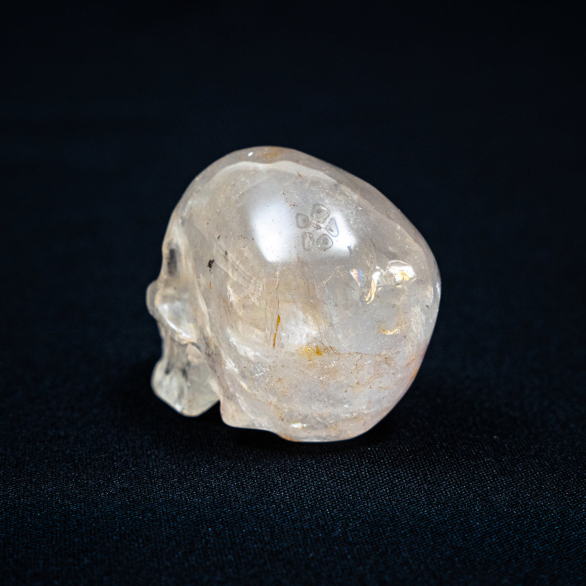 Smoky Quartz Crystal Skull - Hand Carved 2.5" Reiki Chakra Healing Crystal Skull Stones