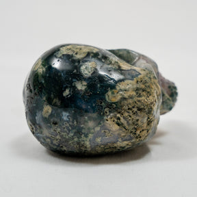 Moss Agate Crystal Skull 3.5" Hand Carved