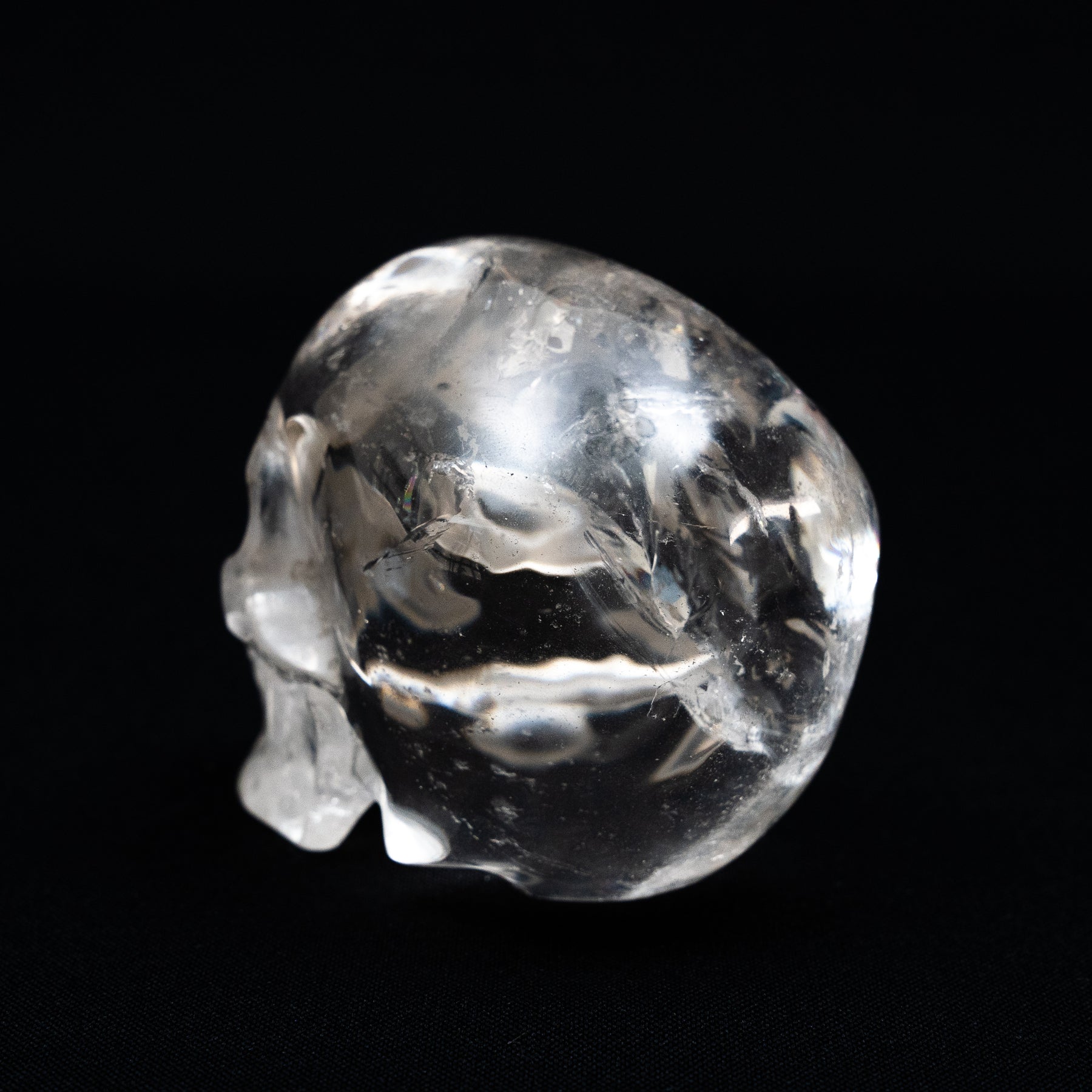 Ultra High Quality Smoky Quartz Crystal Skull - Large Hand Carved 4.25" Reiki Chakra Healing Crystal Skull Stones