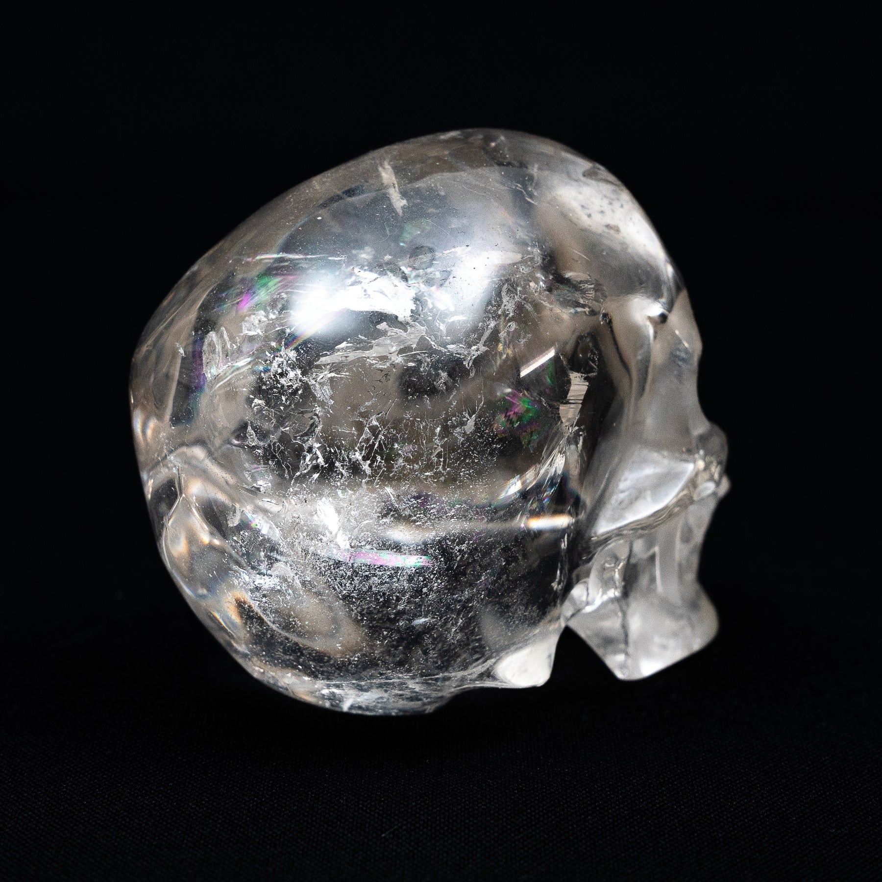 Ultra High Quality Smoky Quartz Crystal Skull - Large Hand Carved 4.25" Reiki Chakra Healing Crystal Skull Stones