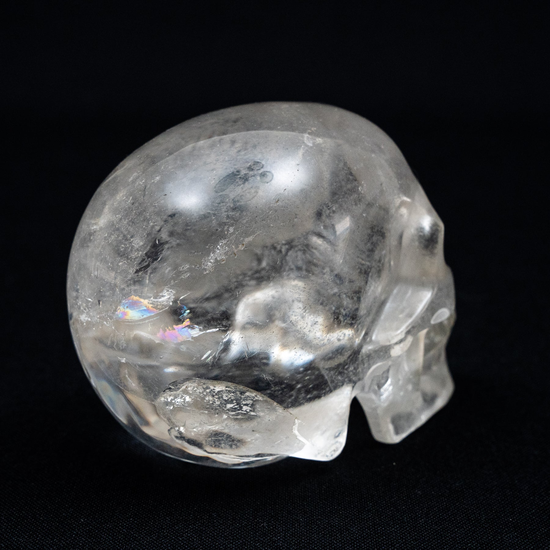 Ultra High Quality Smoky Quartz Crystal Skull - Large Hand Carved 4.25" Reiki Chakra Healing Crystal Skull Stones