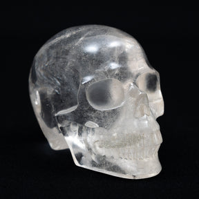 Ultra High Quality Smoky Quartz Crystal Skull - Large Hand Carved 4.25" Reiki Chakra Healing Crystal Skull Stones