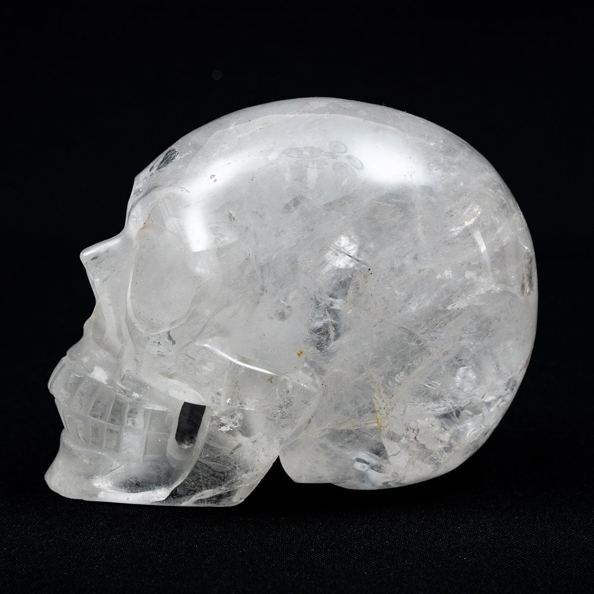 Clear Quartz Crystal Skull - Large Hand Carved 5" Reiki Chakra Healing Crystal Skull Stones