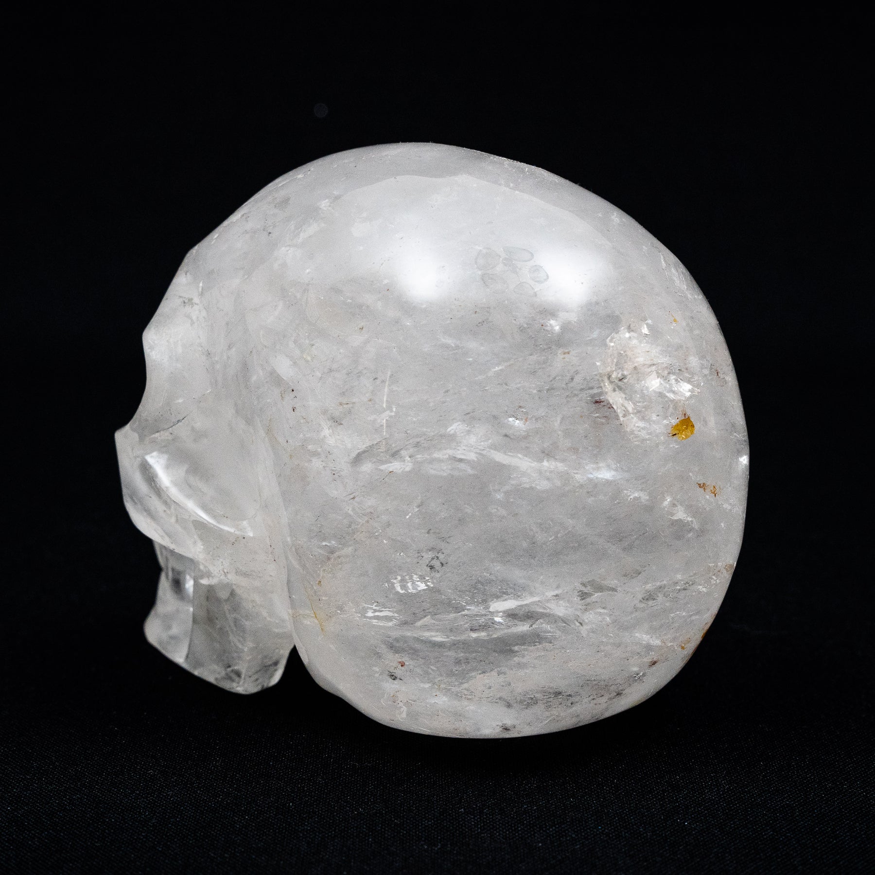 Clear Quartz Crystal Skull - Large Hand Carved 5" Reiki Chakra Healing Crystal Skull Stones