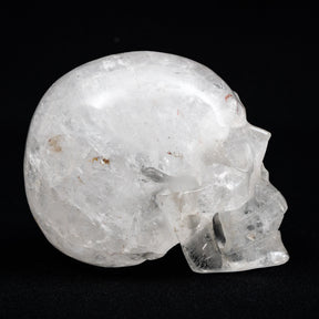 Clear Quartz Crystal Skull - Large Hand Carved 5" Reiki Chakra Healing Crystal Skull Stones