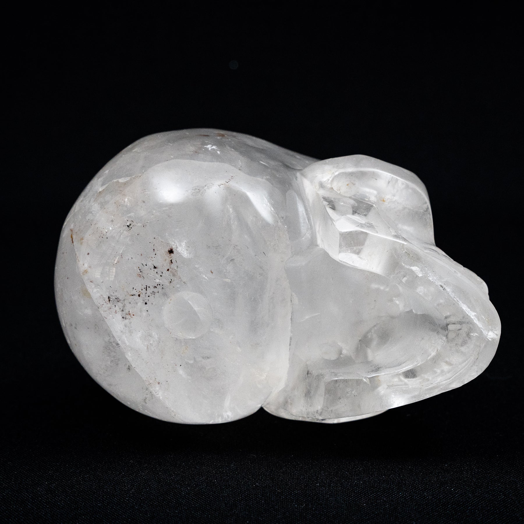 Clear Quartz Crystal Skull - Large Hand Carved 5" Reiki Chakra Healing Crystal Skull Stones