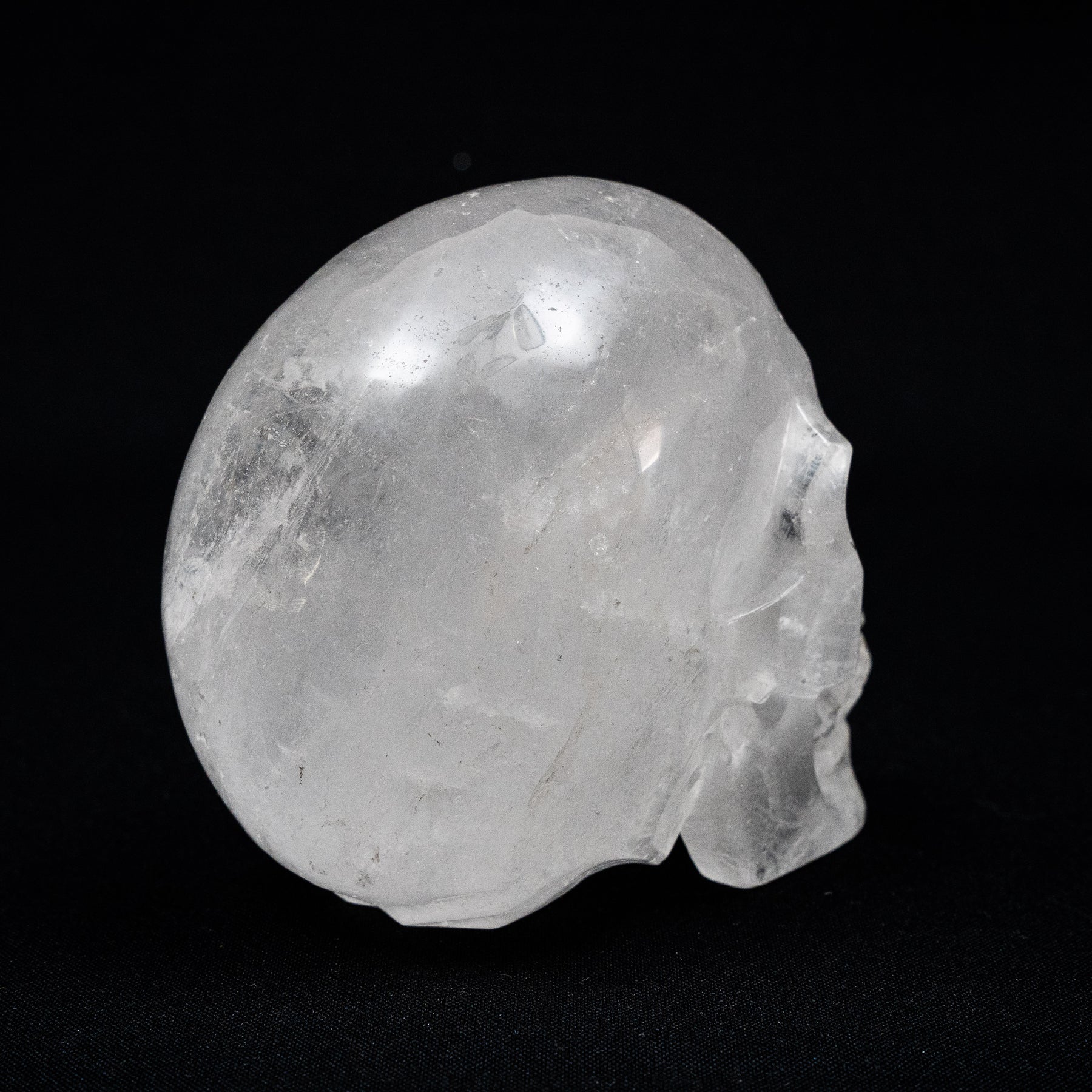 Clear Quartz Crystal Skull - Large Hand Carved 5" Reiki Chakra Healing Crystal Skull Stones