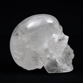 Clear Quartz Crystal Skull - Large Hand Carved 5" Reiki Chakra Healing Crystal Skull Stones