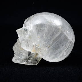 Smoky Quartz Crystal Skull - Large Hand Carved 4.75" Reiki Chakra Healing Crystal Skull Stones