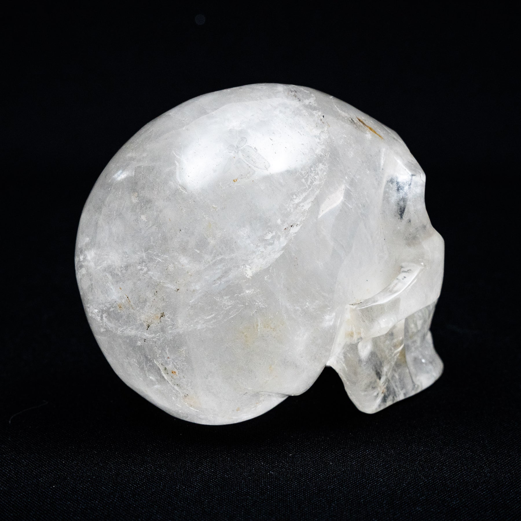 Smoky Quartz Crystal Skull - Large Hand Carved 4.75" Reiki Chakra Healing Crystal Skull Stones