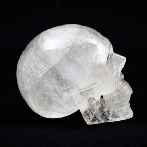 Smoky Quartz Crystal Skull - Large Hand Carved 4.75" Reiki Chakra Healing Crystal Skull Stones