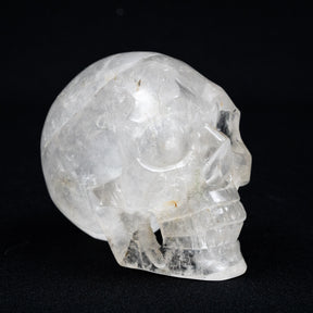 Smoky Quartz Crystal Skull - Large Hand Carved 4.75" Reiki Chakra Healing Crystal Skull Stones