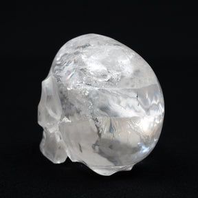 High Quality Clear Quartz Crystal Skull - Large Hand Carved 4.25" Reiki Chakra Healing Crystal Skull Stones