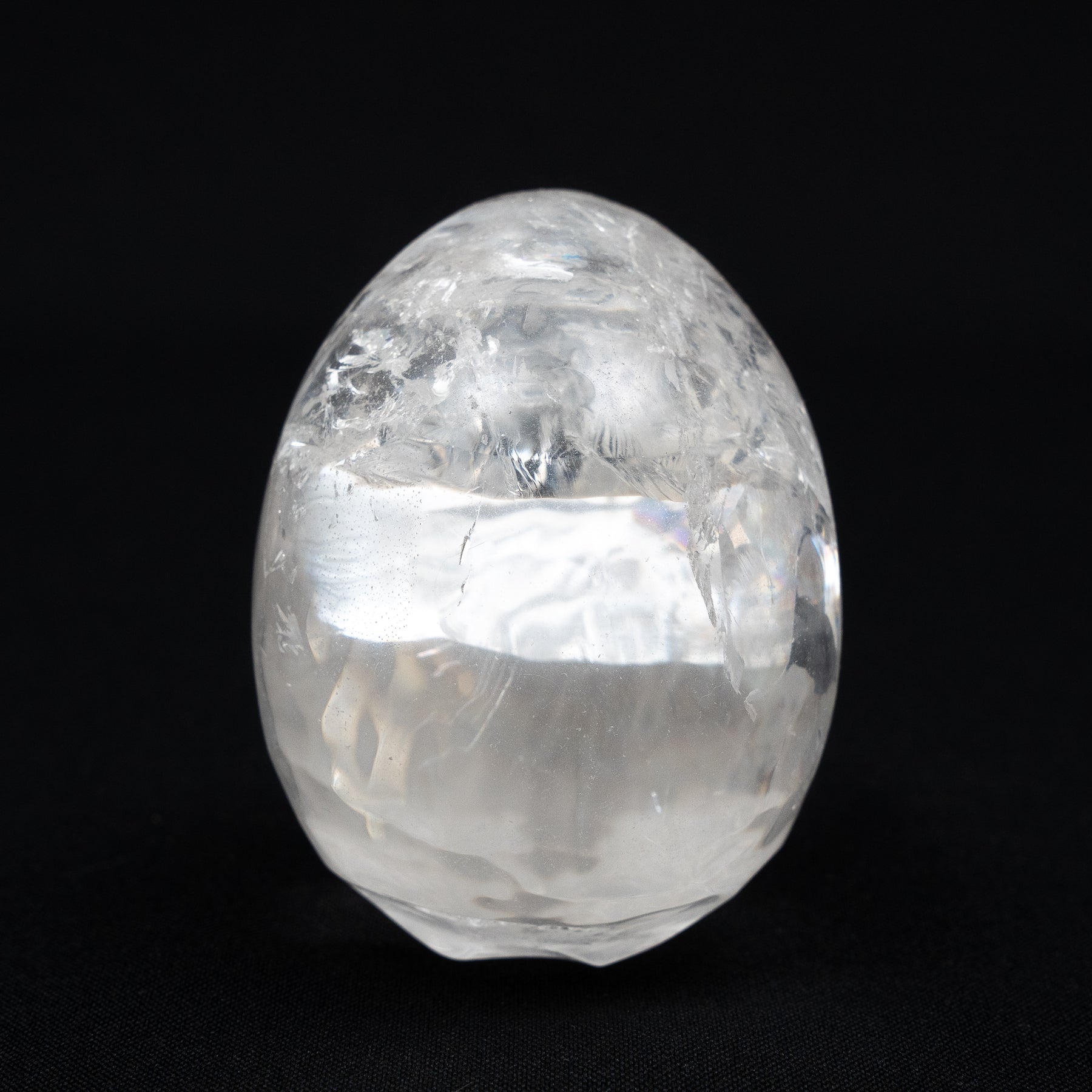 High Quality Clear Quartz Crystal Skull - Large Hand Carved 4.25" Reiki Chakra Healing Crystal Skull Stones