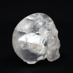 High Quality Clear Quartz Crystal Skull - Large Hand Carved 4.25" Reiki Chakra Healing Crystal Skull Stones