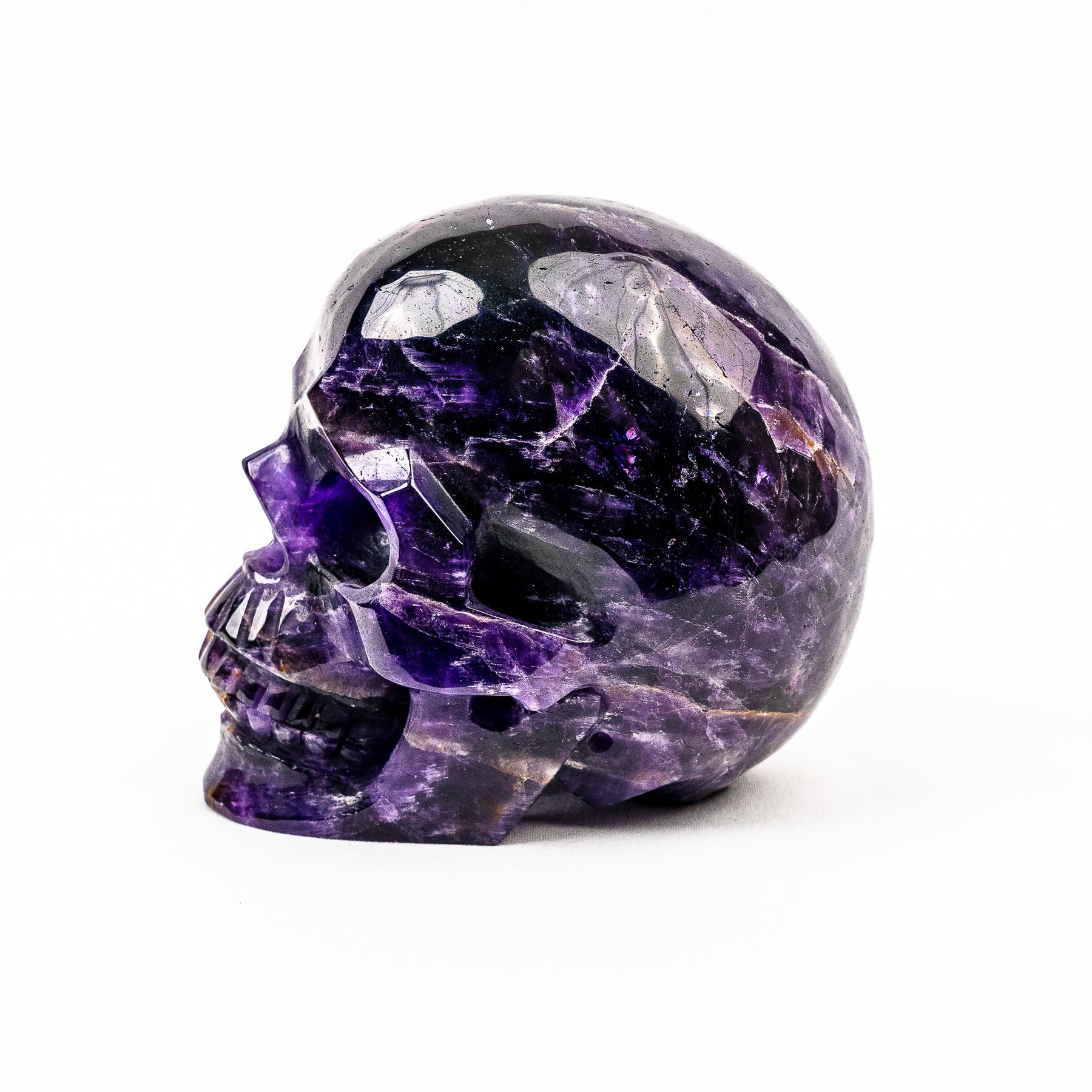 High Quality Amethyst 4.5" Large Crystal Skull