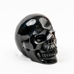 High Quality Silver Obsidian 4.5" Large Crystal Skull