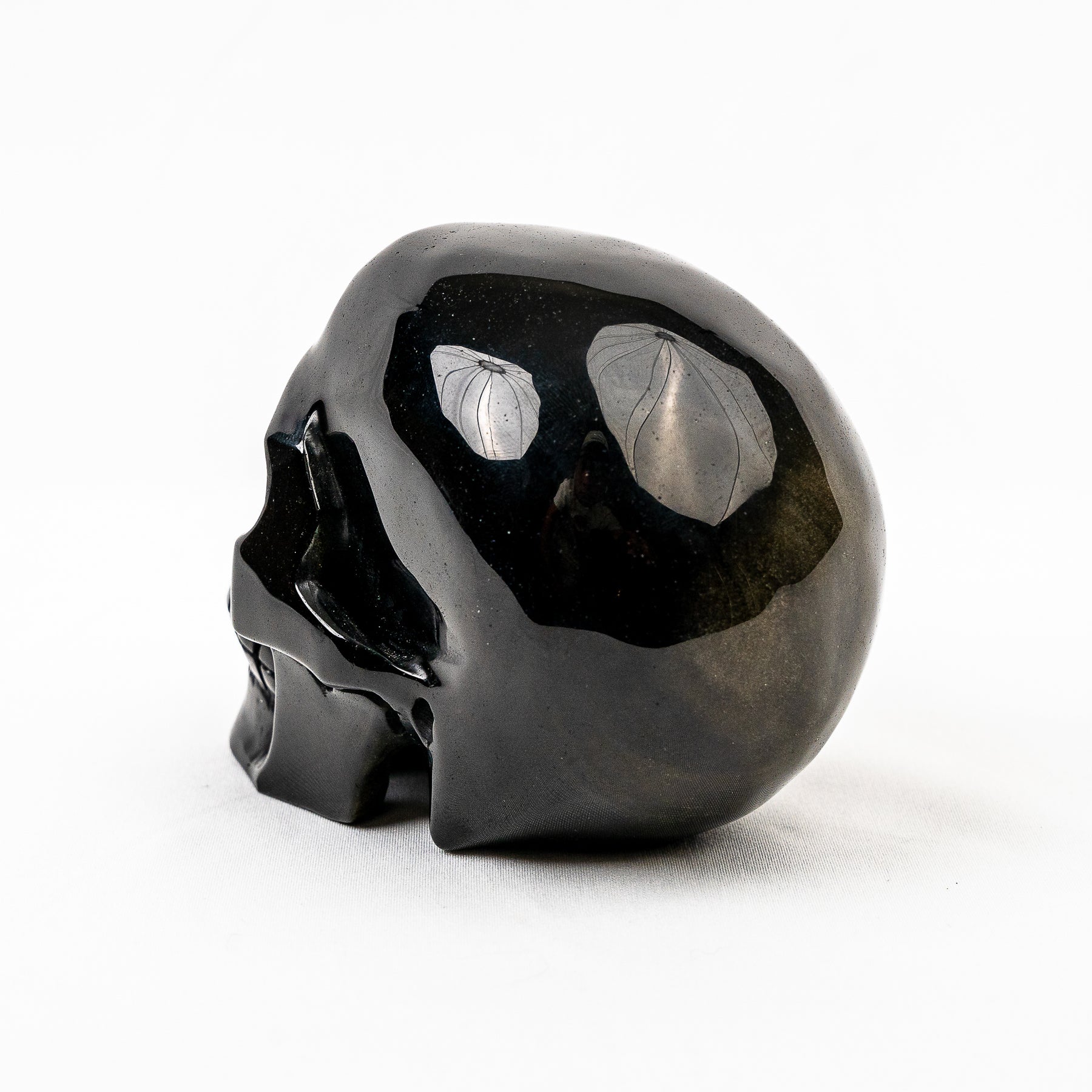 High Quality Gold Obsidian 4.5" Crystal Skull