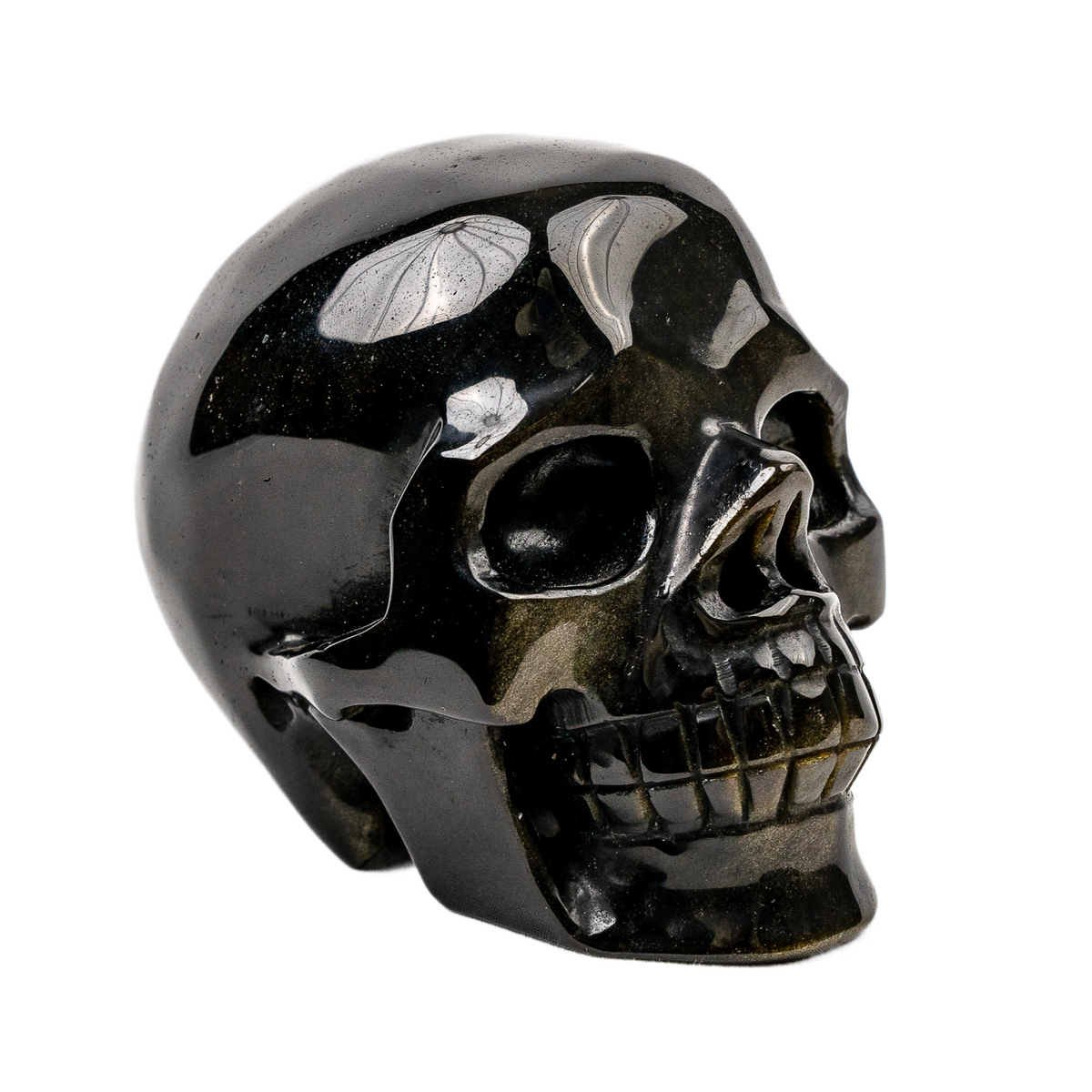 High Quality Gold Obsidian 4.5" Crystal Skull