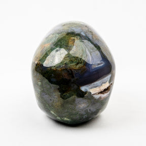 Moss Agate 5" Large Crystal Skull