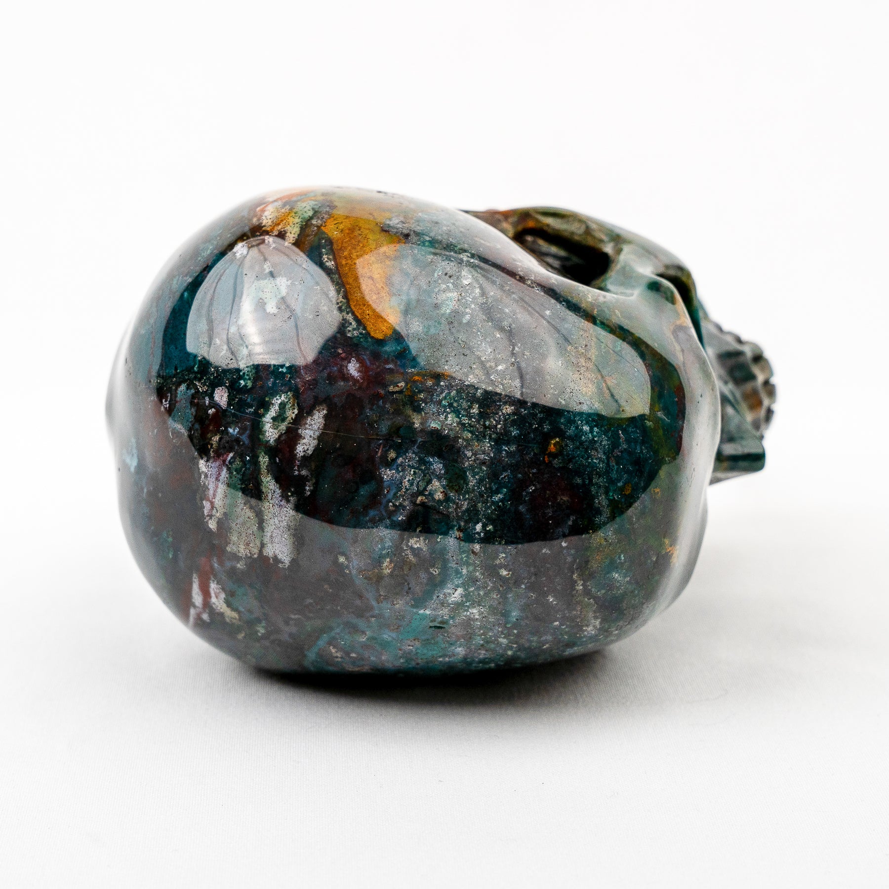 Ocean Jasper 5" Large Crystal Skull