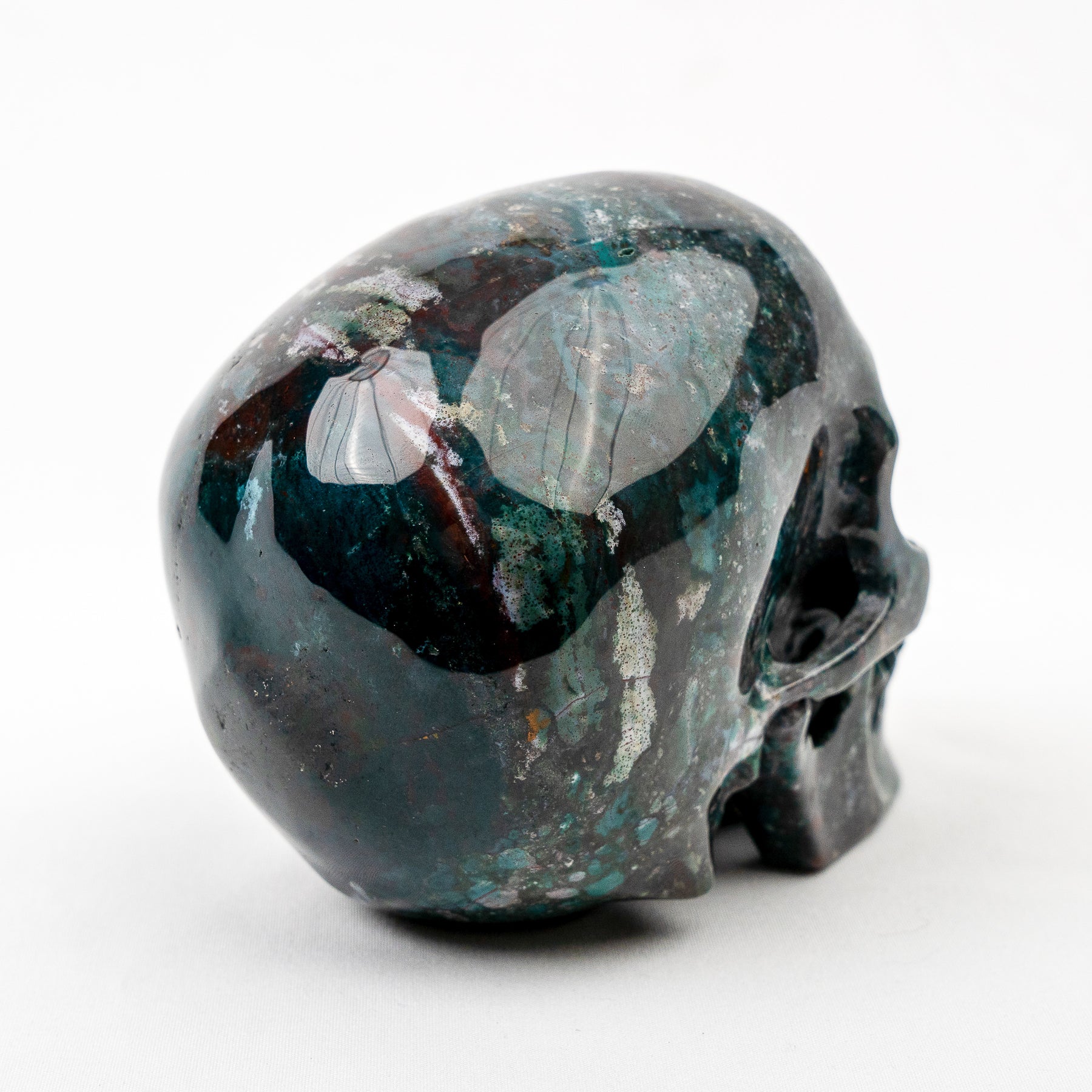 Ocean Jasper 5" Large Crystal Skull