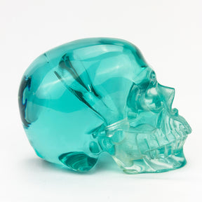 Blue Obsidian Glass 5" Crystal Skull