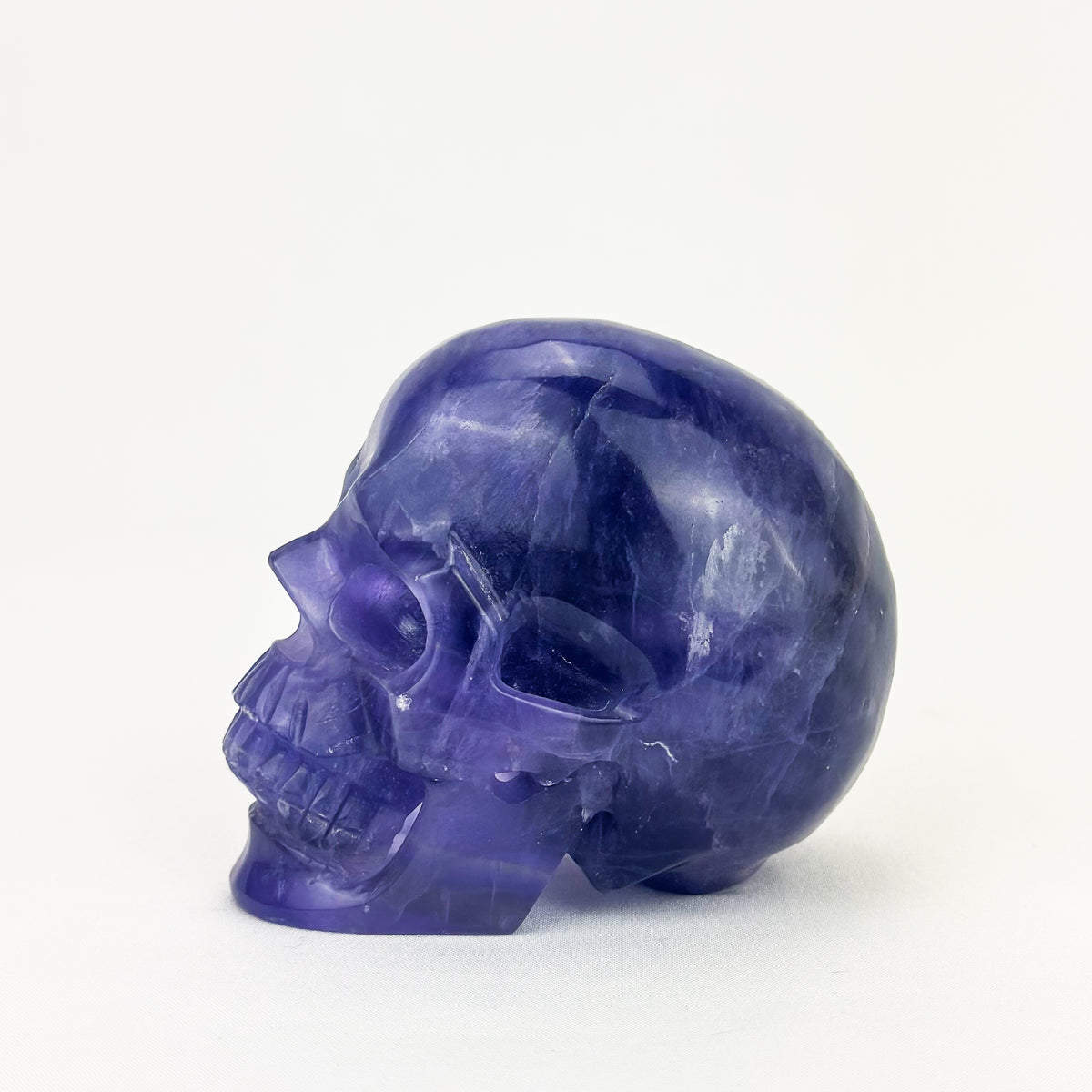 Indigo Purple Fluorite 3.75" Crystal Skull