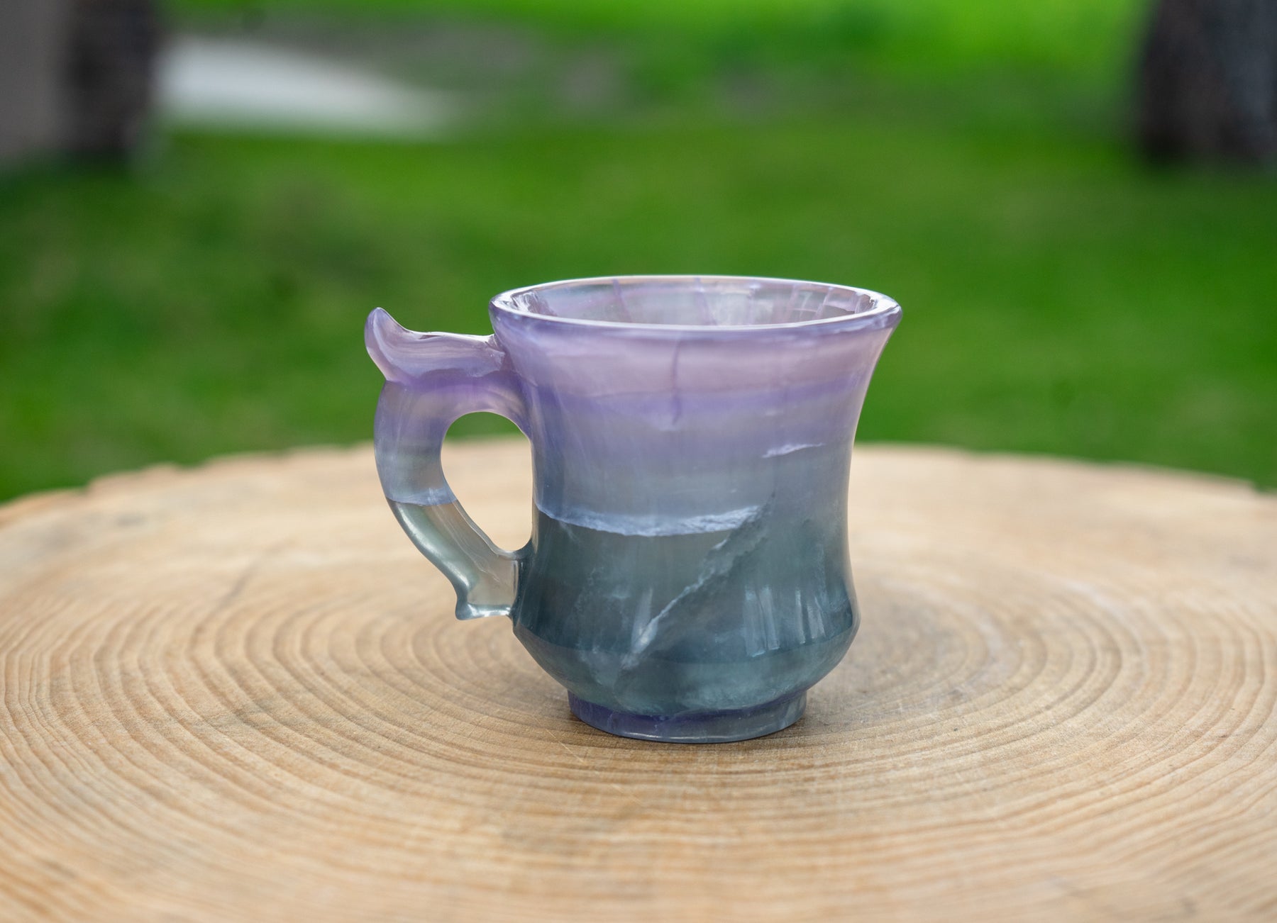 Rainbow Fluorite Crystal Tea Cup Set