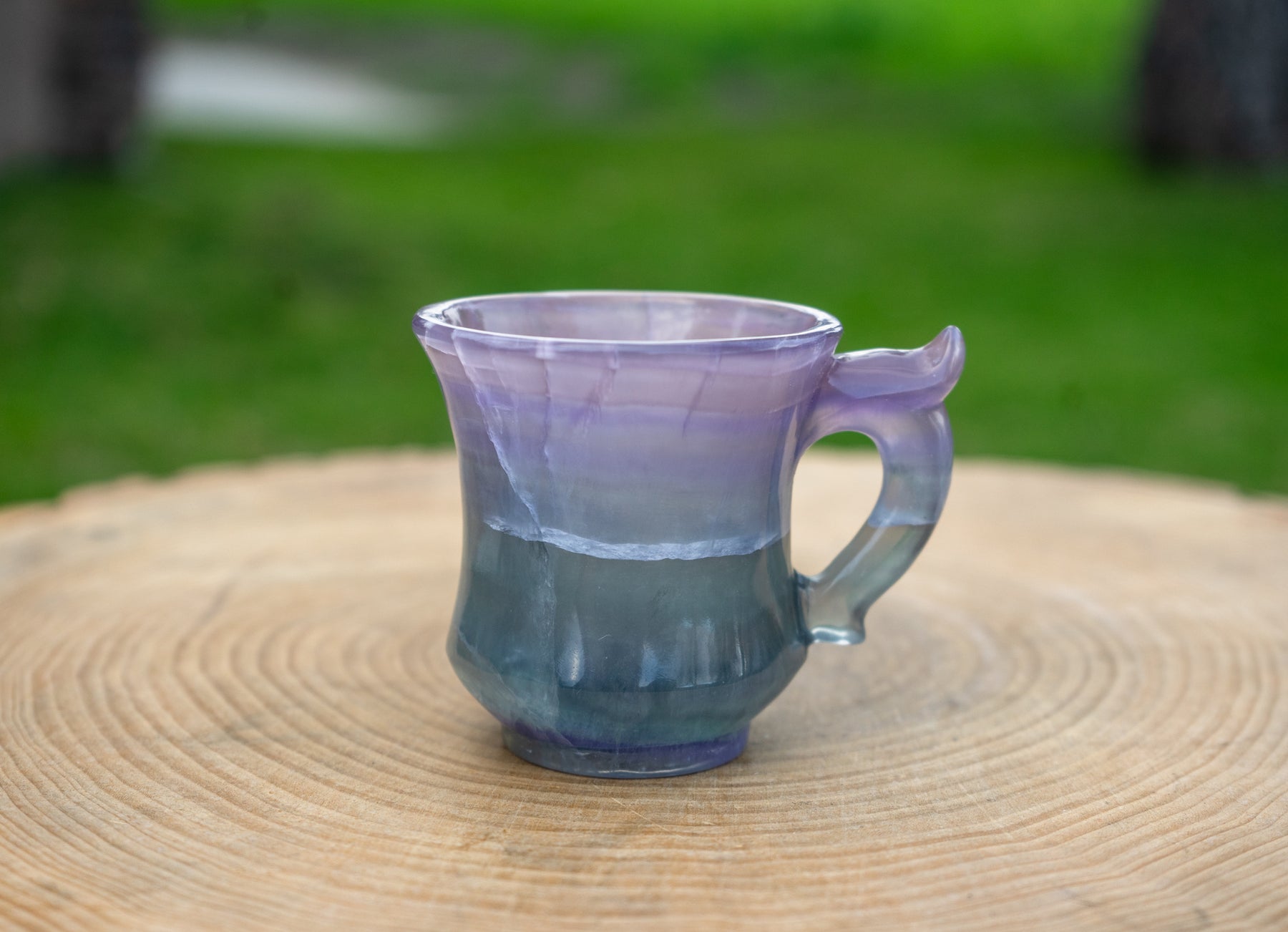 Rainbow Fluorite Crystal Tea Cup Set