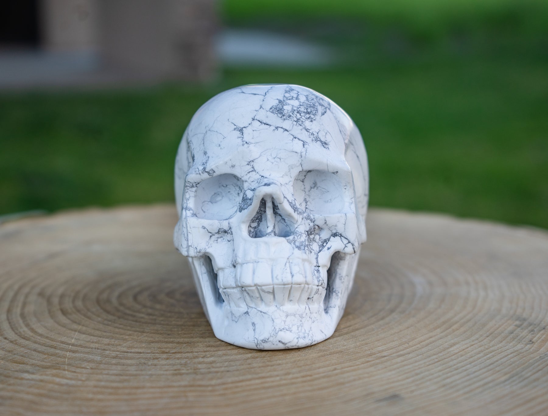 Howlite 4.5" Crystal Skull