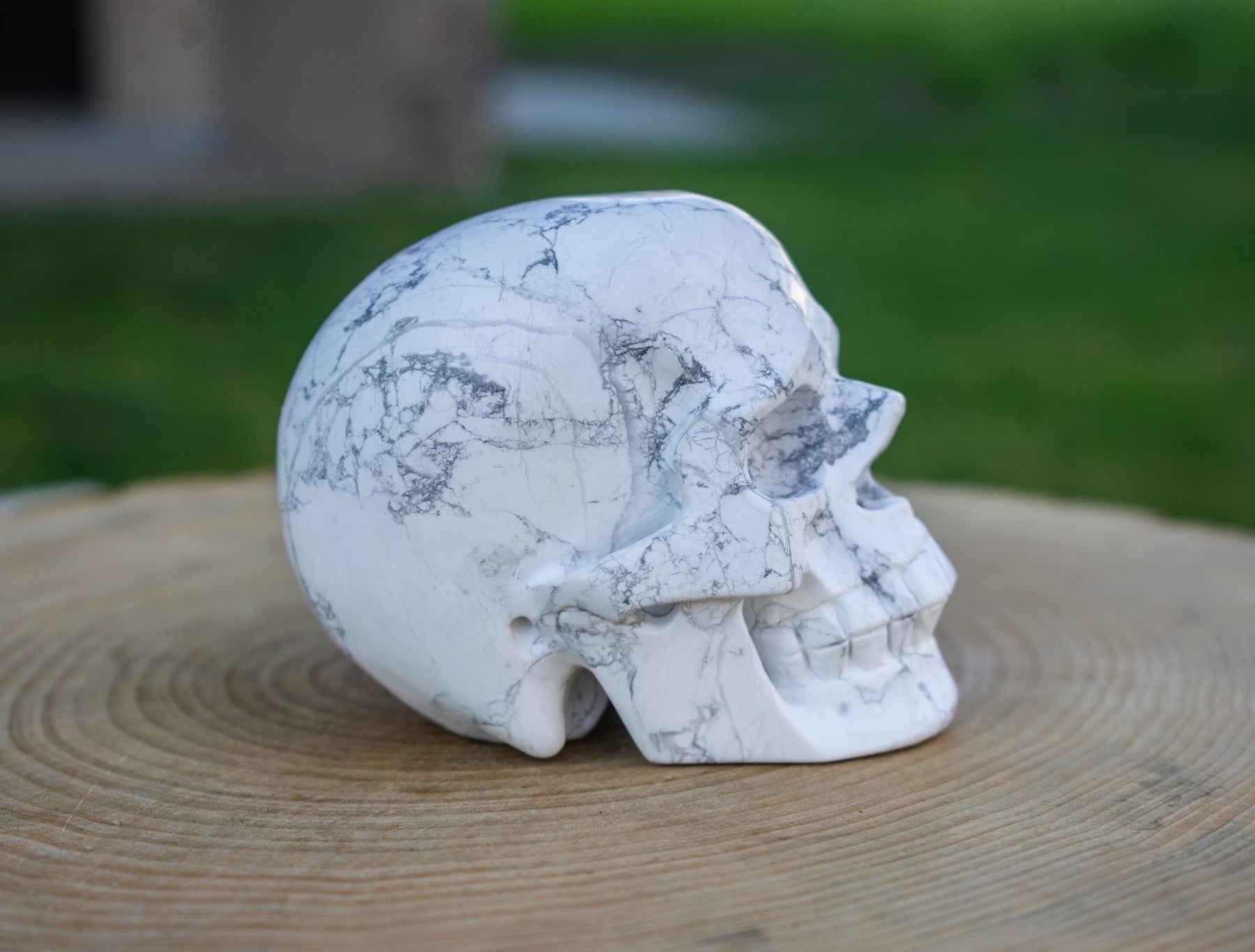 Howlite 4.5" Crystal Skull