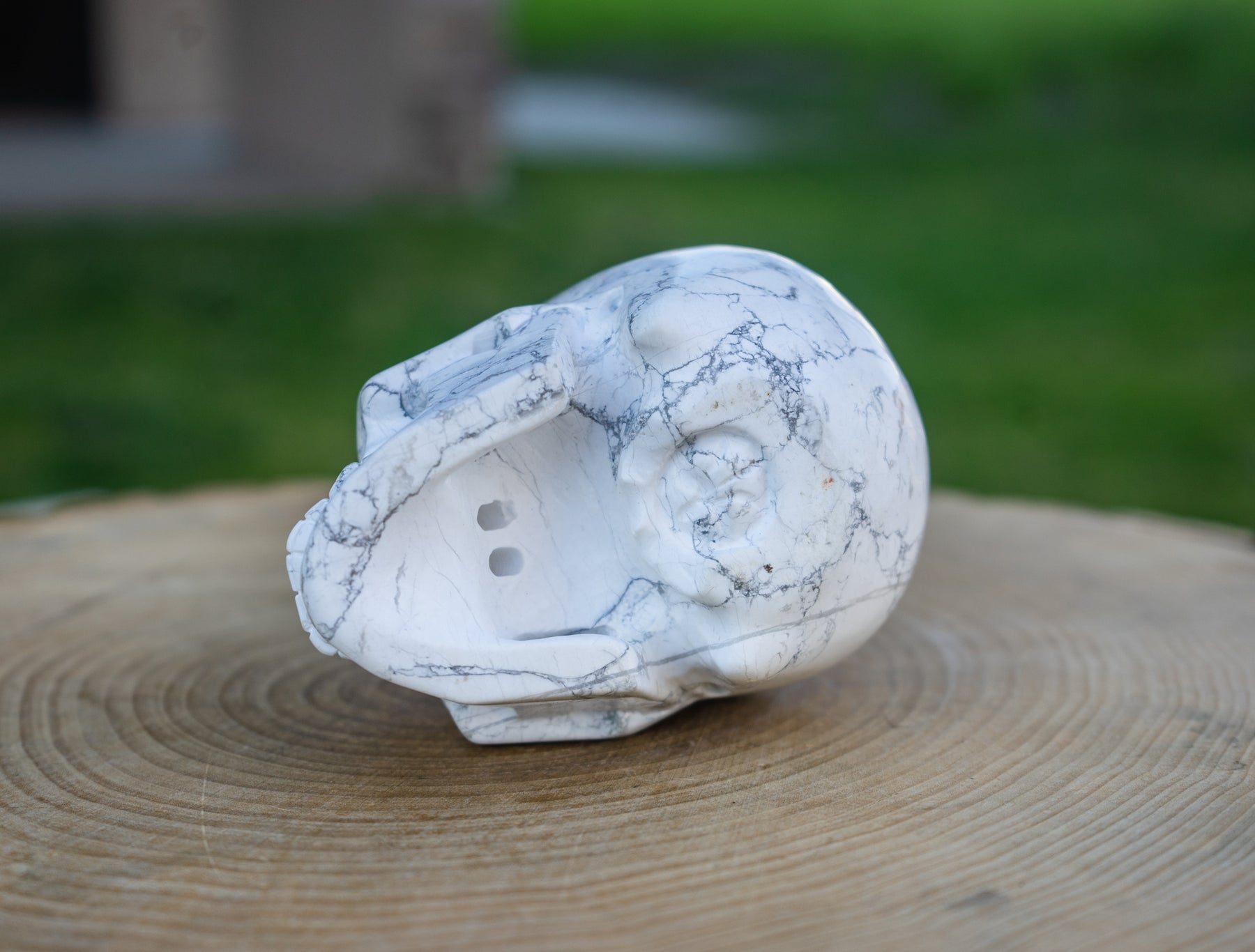 Howlite 4.5" Crystal Skull