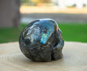 Labradorite Stone 4.5" Crystal Skull