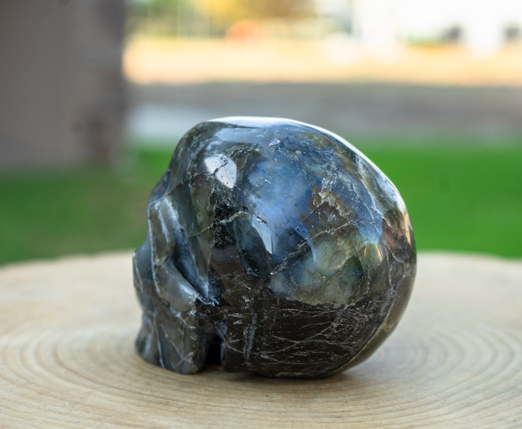 Labradorite Stone 4.5" Crystal Skull