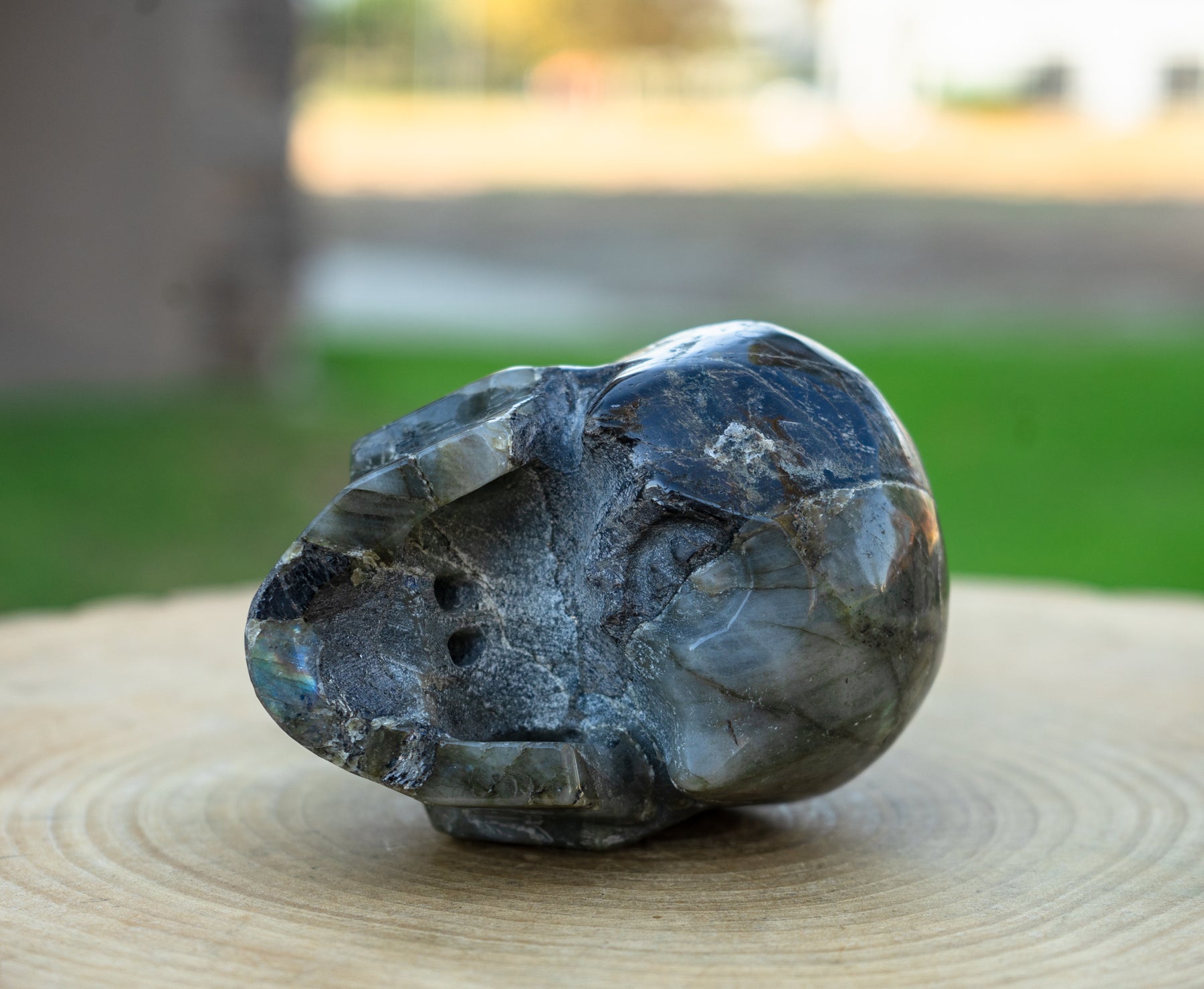 Labradorite Stone 4.5" Crystal Skull