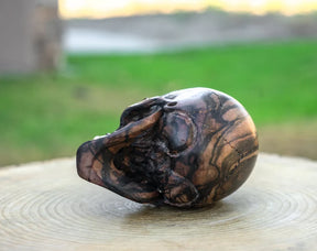 Black Ebony 4.5" Wood Skull