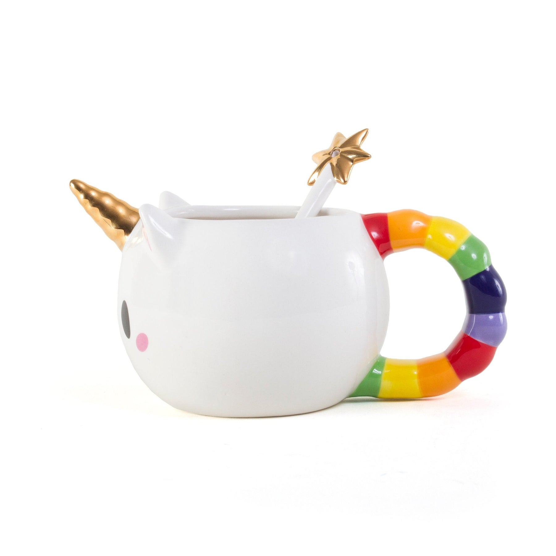 Imperfect Rainbow Caticorn Mug and Spoon Set