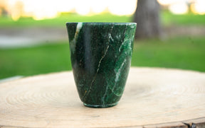 Green Jade Crystal Tea Cup Set